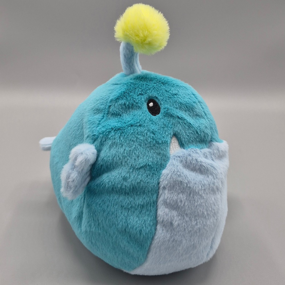 Gigglescape Angler Fish Plush Teal Blue Stuffed Animal Target 086 13 8674 NWT